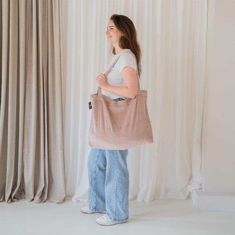 Wallabag Jacquard Corduroy Pink