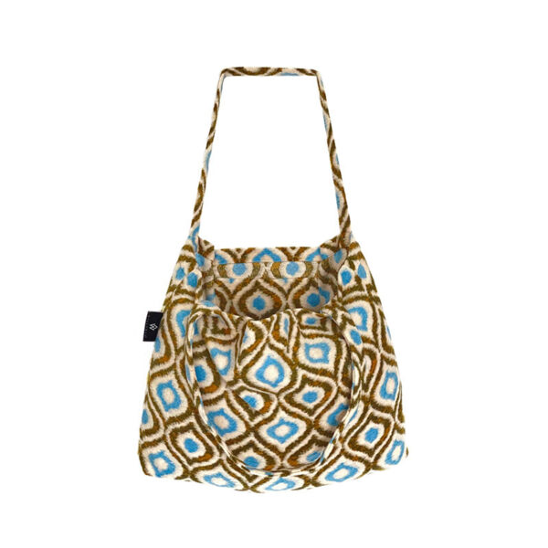 Wallabag Retro Wooly Green Blue