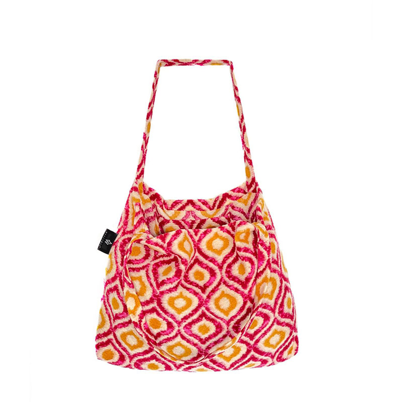 Wallabag Retro Wooly Pink Yellow