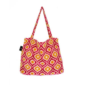 Wallabag Retro Wooly Pink Yellow