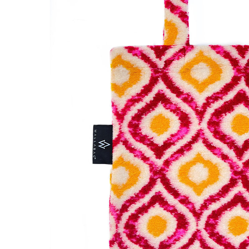 Wallabag Retro Wooly Pink Yellow